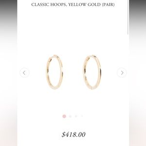 Catbird classic hoops (pair) 14k gold